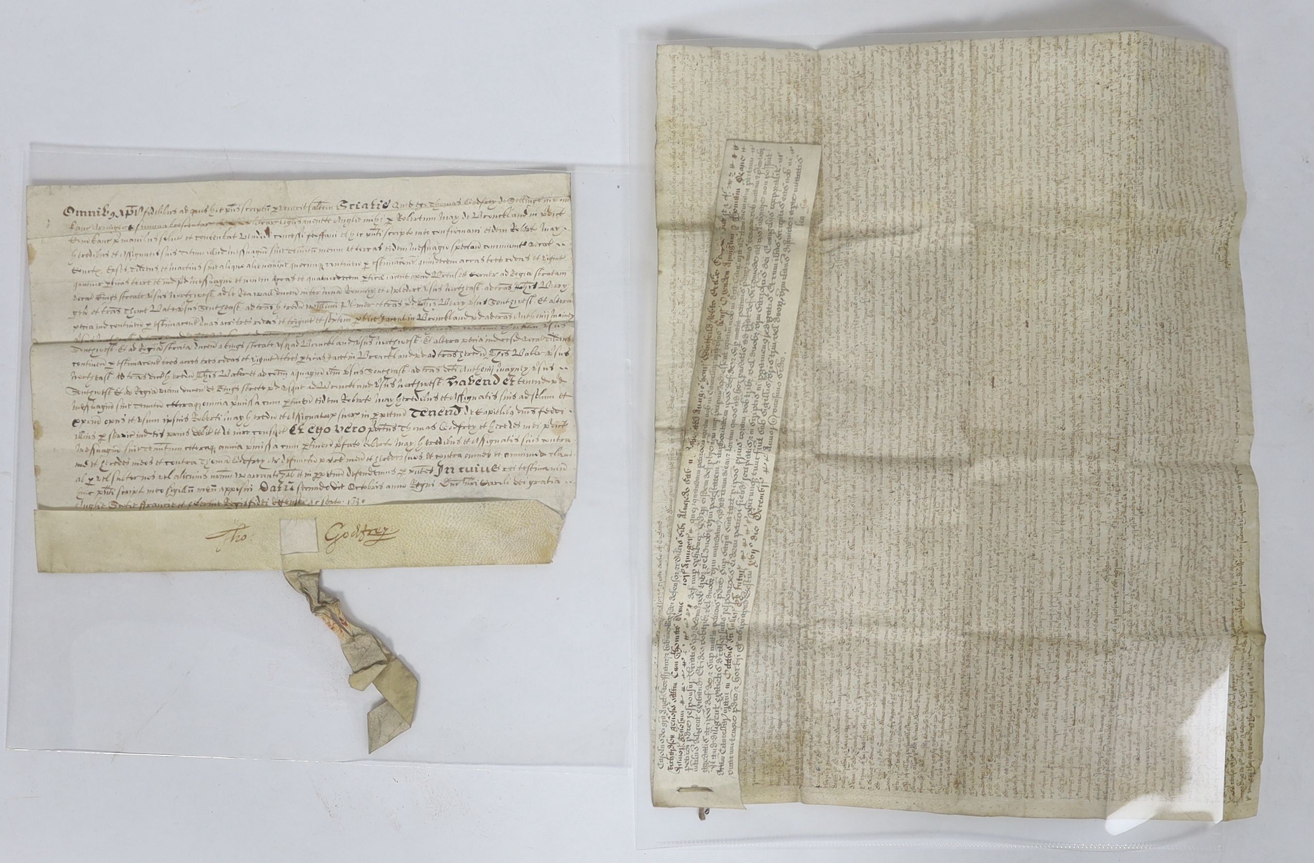 A Collection of deeds and documents relating chiefly to Kent, 1264-1654, from the collection of Thomas Godfrey Godfrey-Faussett (1829-1877)